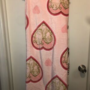 💗 Dreamworks SHREK Valentines Pink and Green Plush Throw